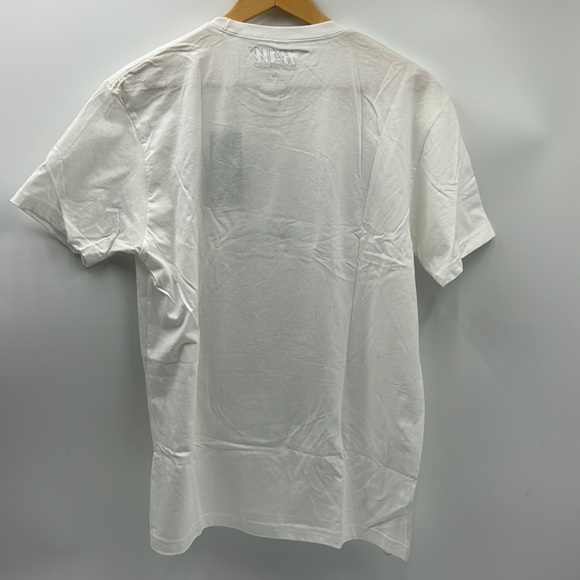 NWT RAW OWN THE NOW LEGEND NIPSEY HUSSLE MENS S WHITE GRAPHIC PATCH  T-SHIRT - Picture 4 of 11